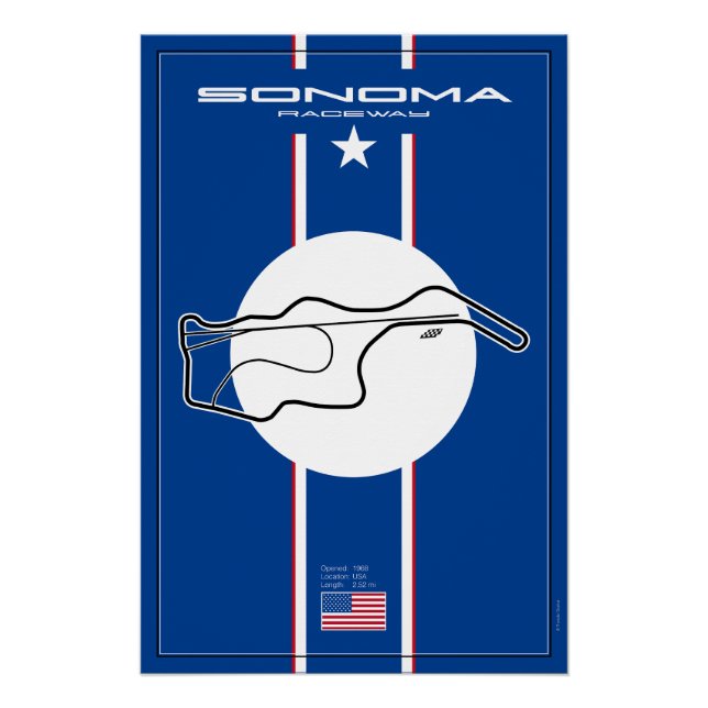Póster Sonoma Raceway (Anverso)