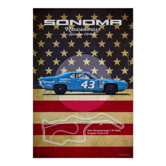Póster Sonoma Raceway (Anverso)