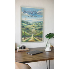 Póster Sonoma Valley California Wine Country