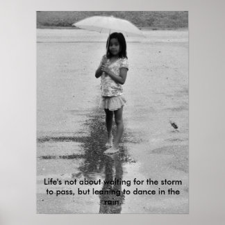 Póster Sonríe bajo la lluvia