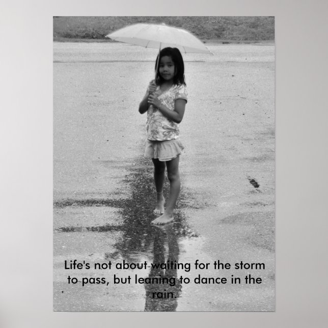 Póster Sonríe bajo la lluvia (Frente)