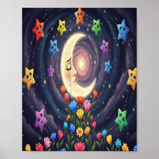 Póster sonríe estrellas