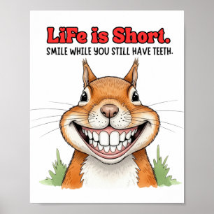 Póster Sonríe Mientras Todavía Tienes Dientes Raras Graci