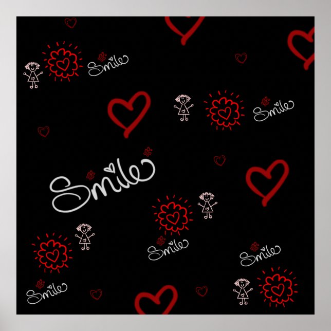 Póster Sonríe Y Sé Feliz (Frente)