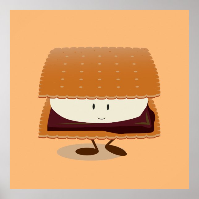 Póster Sonriendo S'more (Frente)