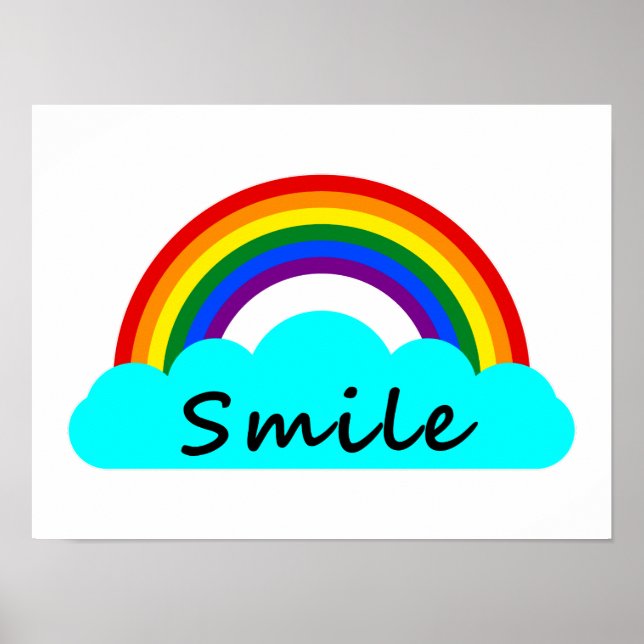Póster Sonrisa - Arcoiris LGBT (Frente)