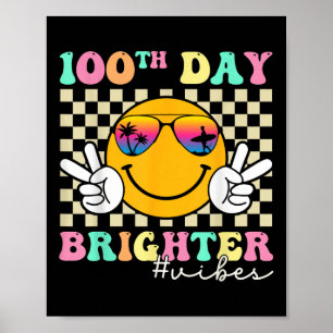 Póster Sonrisa de 100 días más brillante frente al centés