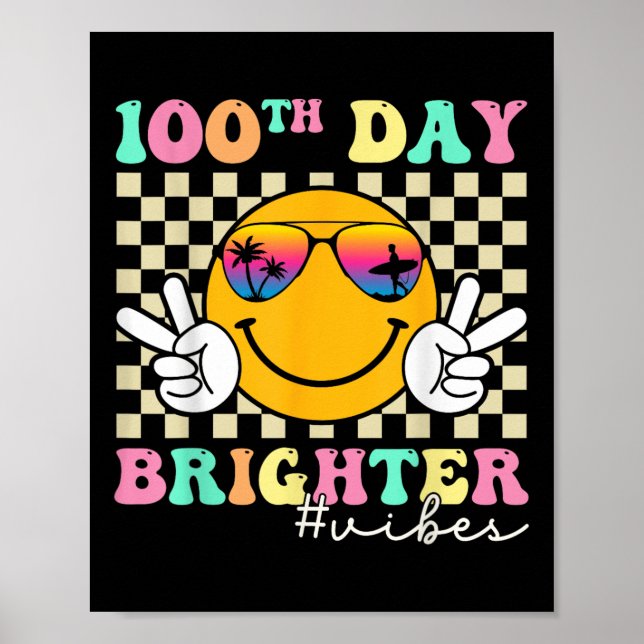 Póster Sonrisa de 100 días más brillante frente al centés (Frente)