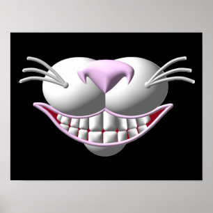 Póster Sonrisa de gato de Cheshire