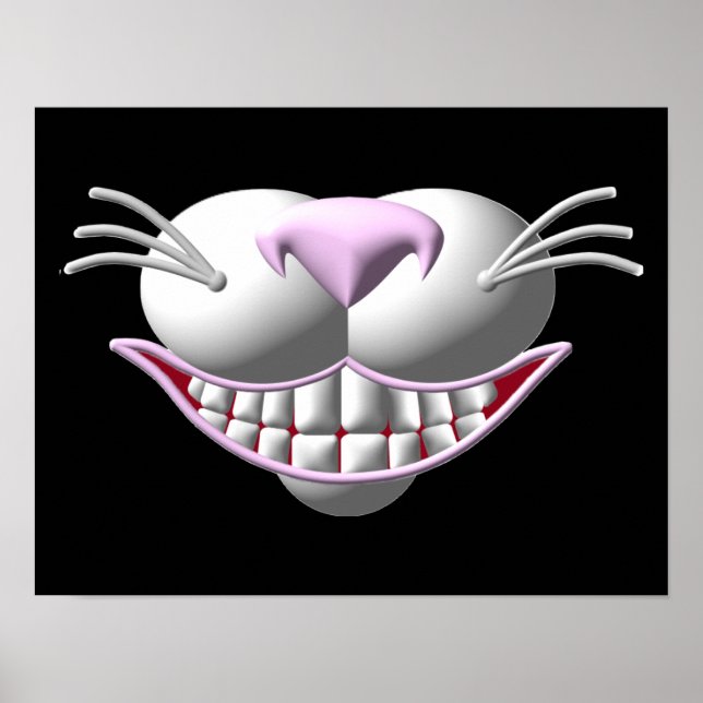 Póster Sonrisa de gato de Cheshire (Frente)