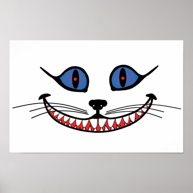 Póster Sonrisa de gato de Cheshire (Frente)