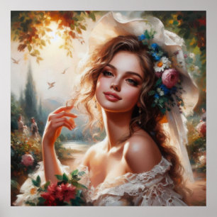 Póster Sonrisa encantadora