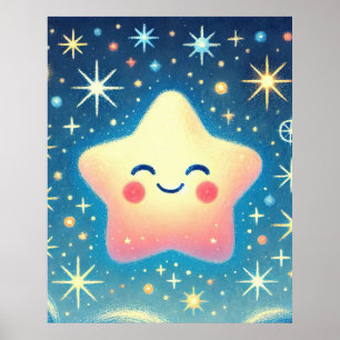 Póster Sonrisa estrellada
