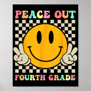 Póster Sonrisa Face Peace Out Cuarto Grado Cl De 2023