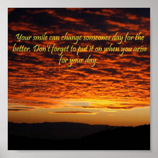 Póster Sonrisa matutina