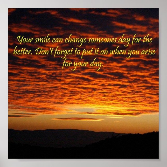 Póster Sonrisa matutina (Frente)