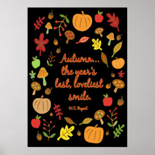 Póster Sonrisa otoñal