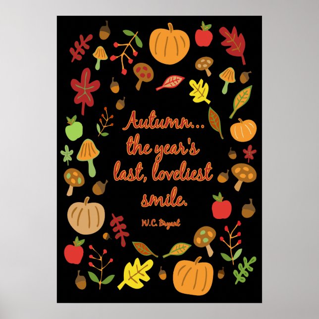 Póster Sonrisa otoñal (Frente)