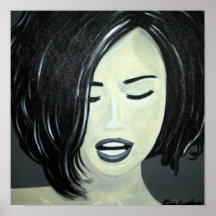 Sonrisa Poster blanco y negro, tonterías, verdad K