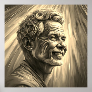 Póster Sonrisa profunda