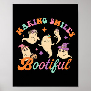 Póster Sonrisas Bootiful Dentista Fantasma Divertido Hall