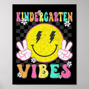 Póster Sonrisas de Vibraciones de Kinder Regreso a la Esc