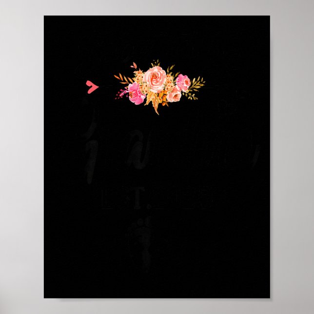 Póster Soon To Be Grandma 2025 Funny Mother's Day For New (Frente)