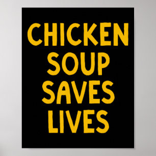 Póster Sopa de pollo salva vidas Abuela Matzo Ll Kosher D