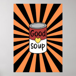Póster Sopa retro
