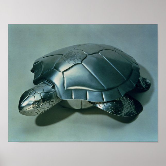 Póster Sopa tureen forma de tortuga, años 1790 (Frente)