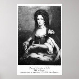 Póster Sophia Dorothea de Celle