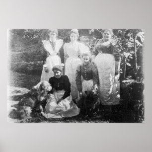 Póster Sophia Farrell and maids, 1899