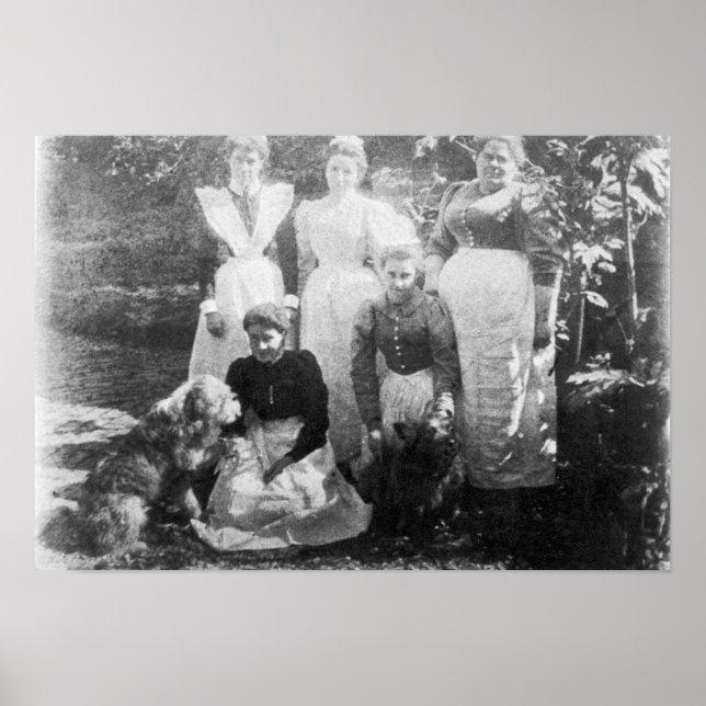 Póster Sophia Farrell and maids, 1899 (Frente)