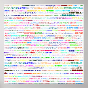 Póster Sophia Text Design II Print