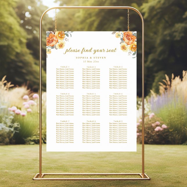 Póster Sophisticated spring wedding with orange blossoms (Subido por el creador)