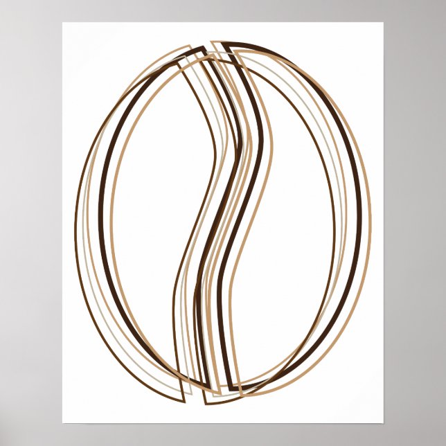 Póster soplo de frijol de café (Frente)