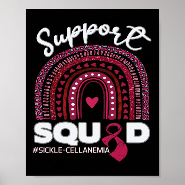 Póster Soporte de anemia de células falciformes Squad de  (Frente)