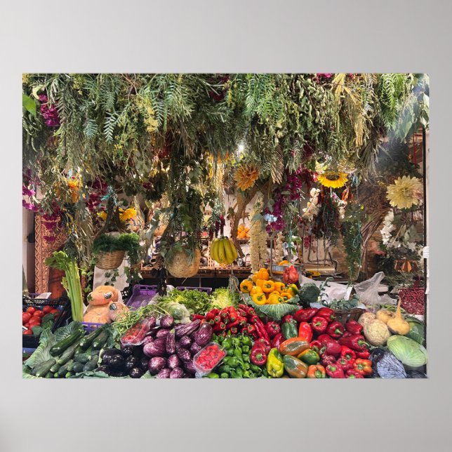 Póster Soporte de granja vegetal (Frente)