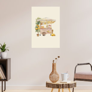 Póster soporte de limonada