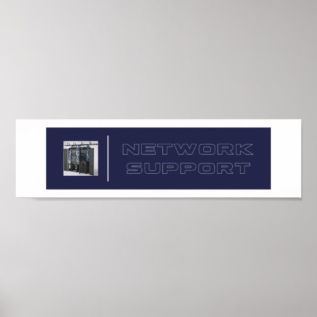 Póster Soporte de red poster (Frente)