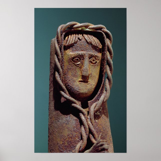 Póster Soporte de velas con una figura de Jesús (Frente)