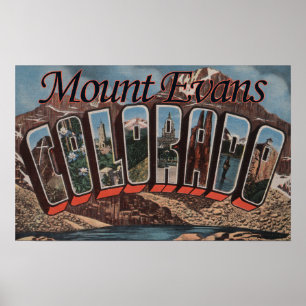 Póster Soporte Evans, Colorado - escenas grandes de la