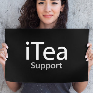 Póster Soporte iTea - Un juego de palabras para bebedores