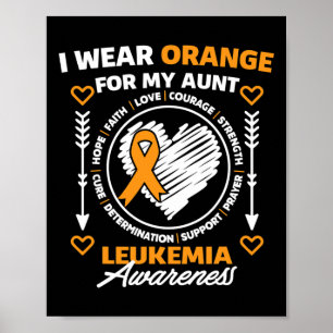 Póster Soporte Mes De Sensibilización A La Leucemia Que U