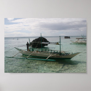 Póster Soporte nativo Boracay, Filipinas