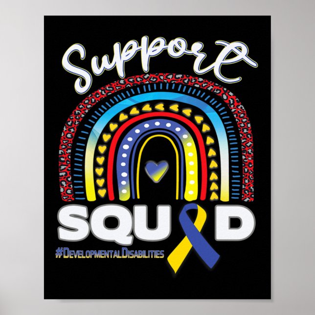 Póster Soporte para Discapacidades de Desarrollo Squad Bl (Frente)