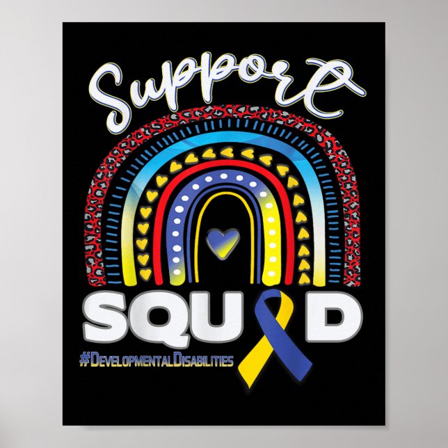 Póster Soporte para Discapacidades de Desarrollo Squad Bl (Frente)