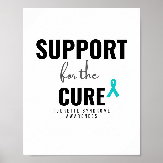 Póster soporte para la cura Poster y pinturas de Tourette (Frente)
