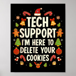 Póster Soporte técnico de Navidad aquí para eliminar cook