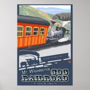 Póster Soporte Washington, nuevo ferrocarril de